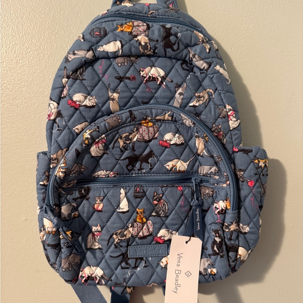 Vera Bradley Outlet Cats Meow Small Backpack